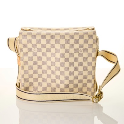 Louis Vuitton, Damier Azur Naviglio Messenger Bag with Box