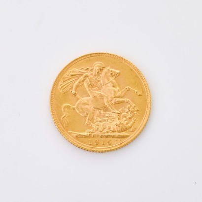 1915, 22ct Full Sovereign Coin