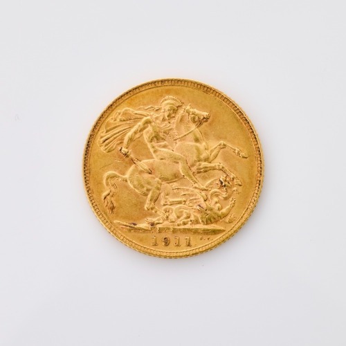 1911, 22ct Full Sovereign Coin