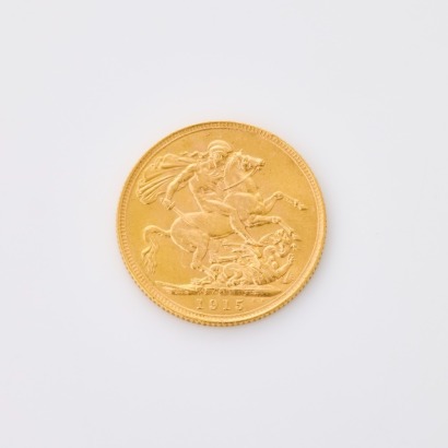 1915, 22ct Full Sovereign Coin