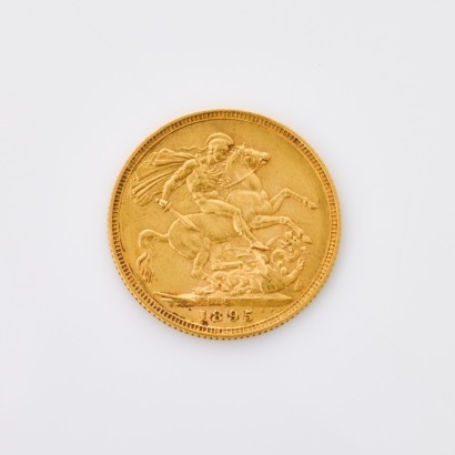 1895, 22ct Full Sovereign Coin