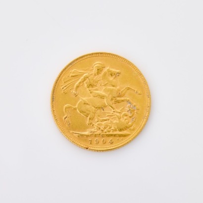 1904, 22ct Full Sovereign Coin