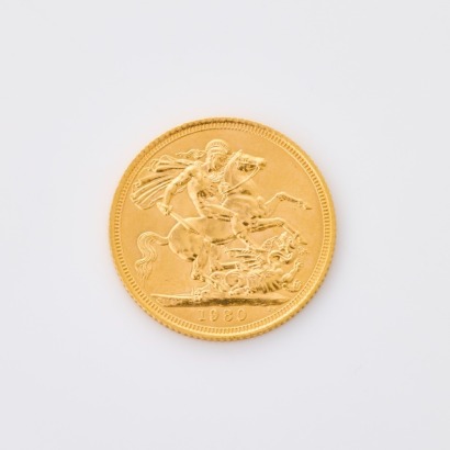 1980, 22ct Full Sovereign Coin
