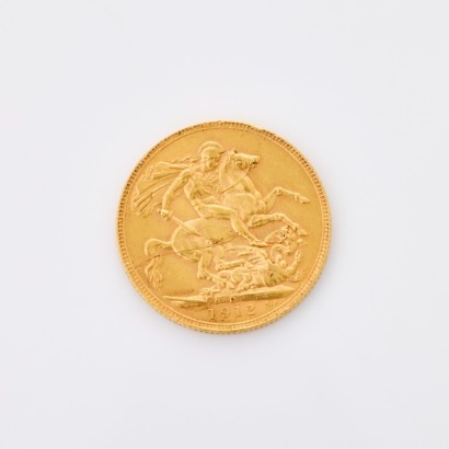 1912, 22ct Full Sovereign Coin