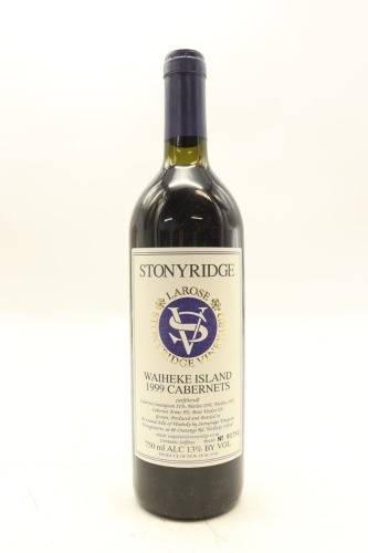 (1) 1999 Stonyridge Vineyard Larose, Waiheke Island