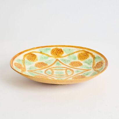 A Chinese Liao Dynasty Sancai-glazed Dish
