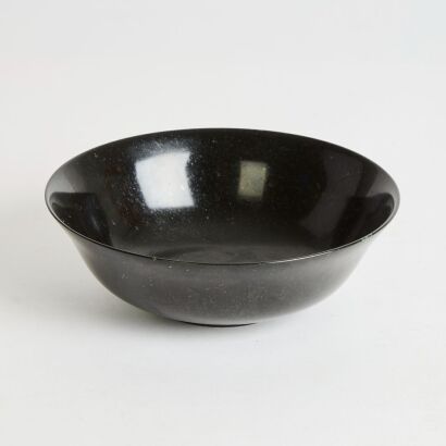 A Chinese Late 19th to Early 20th Century Inkstone Jade Bowl