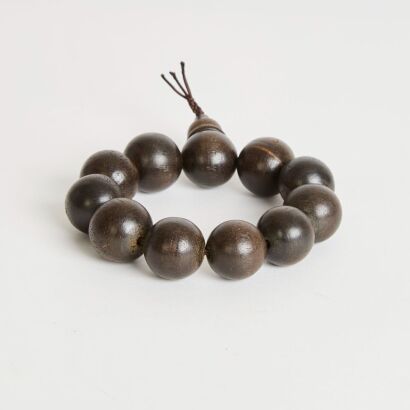 A Chinese Agarwood Prayer Bead Bracelet