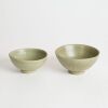 A Set of Two Chinese Ming Dynasty Longquan Celadon-glazed Bowls