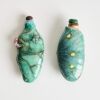 A Set of Two Chinese Qing Dynasty Famille-rose 'Lotus and Beetle' Snuff Bottles - 2