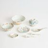 A Group of Eight Chinese Qing Dynasty Famille-rose 'Birds and Flowers' Porcelain Items
