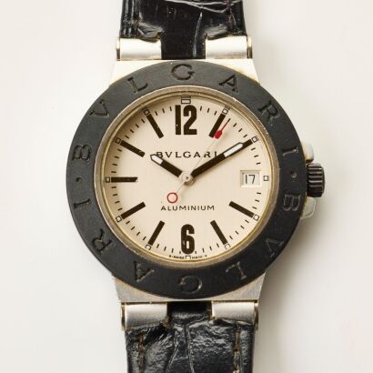 Aluminium Cased, 38mm BVLGARI Diagono Automatic Wristwatch, circa late 1990's