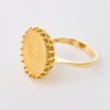 14ct Yellow Gold, $5 Gold Eagle Coin Dress Ring - 2