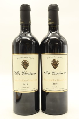 (2) 2018 Clos Cantenac, Saint-Emilion Grand Cru