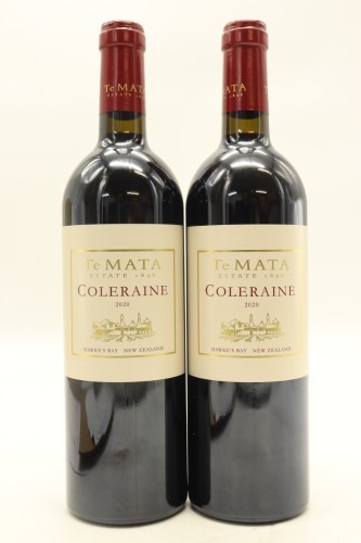 (2) 2020 Te Mata Estate Coleraine, Hawke's Bay [JR17]