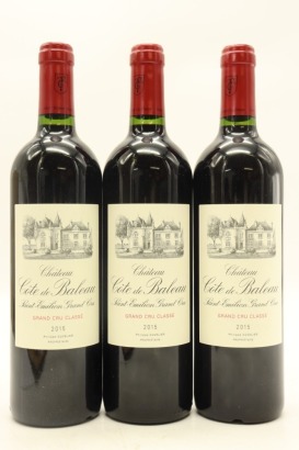(3) 2015 Chateau Cote de Baleau, Saint-Emilion Grand Cru