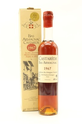 (1) 1967 Castarede Vintage Bas Armagnac, France, 40% ABV, 500ml (GB)