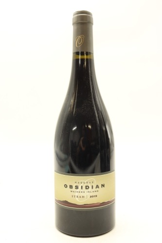 (1) 2019 Obsidian Reserve Syrah, Waiheke Island