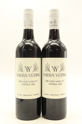 (2) 2018 Yarra Yering Dry Red No. 2, Yarra Valley