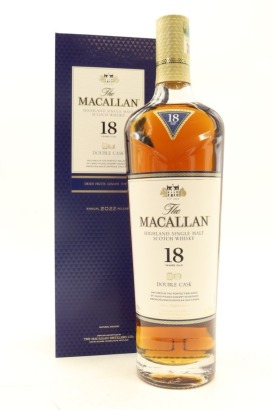 (1) The Macallan 2022 Release 18 Year Old Double Cask Single Malt Scotch Whisky, 43% ABV (GB)