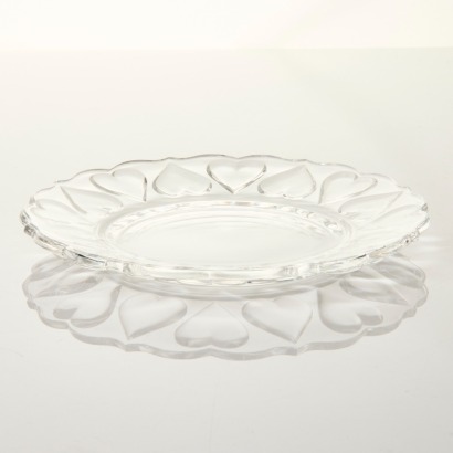 Tiffany & Co. Glass Love Hearts Plate
