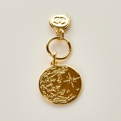 Chanel, Light Gold-tone CC Disc Charm
