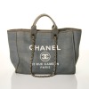 Chanel, Grey Canvas Large Deauville Tote