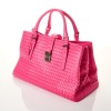 Bottega Veneta, Shock Pink Intrecciato Roma Tote Bag GMHW - 2