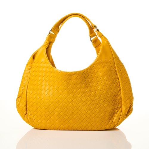 Bottega Veneta, Buttercup Intrecciato Medium Campana Bag