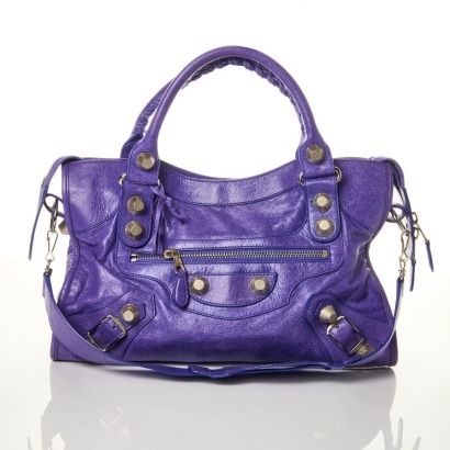 Balenciaga, Bleu Lavande Agneau Giant 21 Part Time Bag