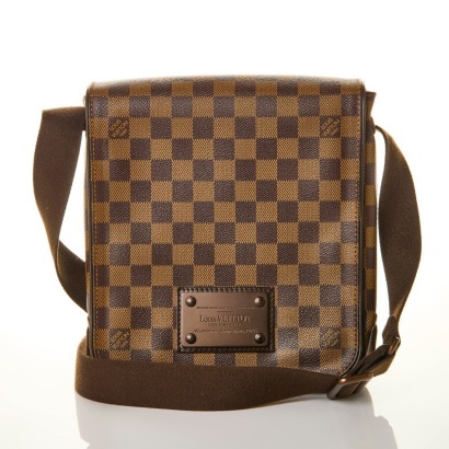 Louis Vuitton, Damier Ebene Brooklyn PM Messenger Bag