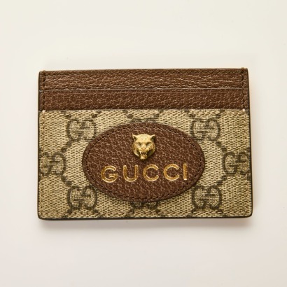 Gucci, Neo Vintage GG Supreme Card Holder with Box
