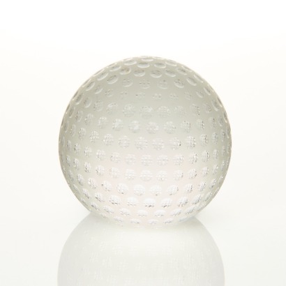 Tiffany & Co, Golf Ball Crystal Paperweight