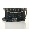 Chanel, Black Embossed Lambskin Leather Medium Celtic Boy Bag