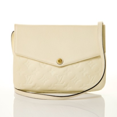 Louis Vuitton, Empreinte White Twice Leather Bag