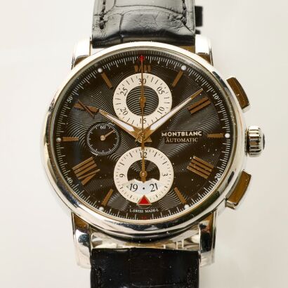 Stainless Steel, 43mm Montblanc 4810 Automatic Chronograph Wristwatch, circa 2000's