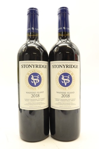 (2) 2018 Stonyridge Vineyard Larose, Waiheke Island