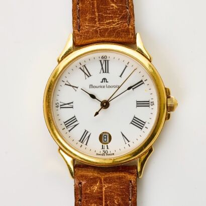 18ct Gold Plated, 29mm Maurice Lecroix Quartz Wristwatch, circa 1990's