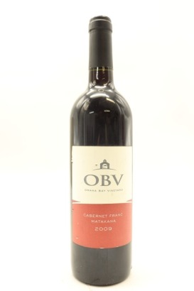 (1) 2009 Omaha Bay Vineyards 'OBV' Cabernet Franc, Matakana