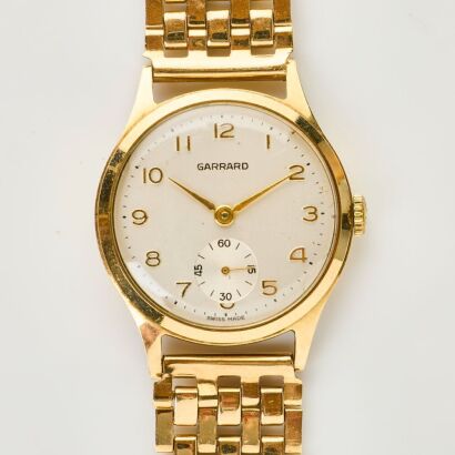 9ct Yellow Gold, 31mm Garrard Hand-wound Wristwatch, circa 1975
