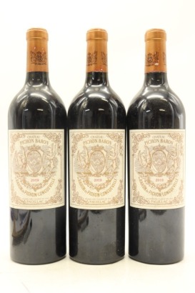 (3) 2019 Chateau Pichon-Longueville au Baron de Pichon-Longueville, Pauillac [JR18.5] [RP97]