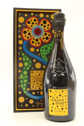 (1) 2012 Veuve Clicquot Ponsardin La Grande Dame Brut by Yayoi Kusama, Champagne [JR17.5] [WE96]