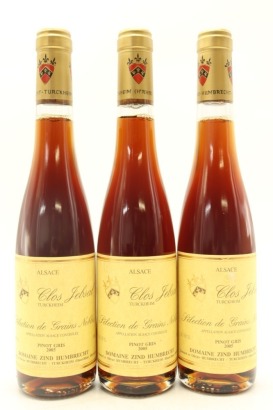 (3) 2005 Domaine Zind-Humbrecht Pinot Gris Clos Jebsal Selection des Grains Nobles, Alsace [RP95]