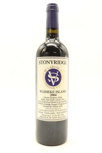 (1) 2004 Stonyridge Vineyard Larose, Waiheke Island