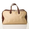 Herm&egrave;s, Natural Toile H & Marron Taurillon Clemence Victoria 50