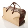 Herm&egrave;s, Natural Toile H & Marron Taurillon Clemence Victoria 50 - 2
