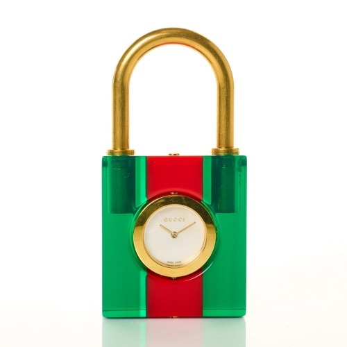 Gucci, Constance Padlock Clock with Box YA150501, circa 2000's