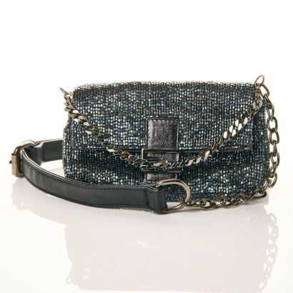 Fendi, Mini Crystals Baguette Bag