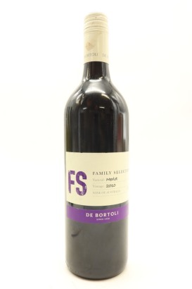 (1) 2010 De Bortoli DB Family Selection Merlot, South Eastern Australia