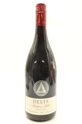 (1) 2008 Delta Estate Hatters Hill Pinot Noir, Marlborough